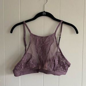 Plum High Neck Bralette